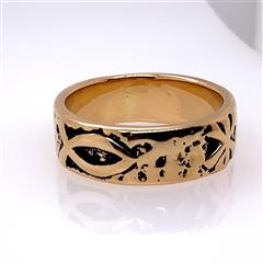 James Avery Retired Christian Fish 14K Yellow Gold Ring